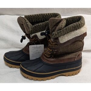 Dream Pairs Winter Snow Boots Brown women Size 4 warm insulated Waterproof shoe